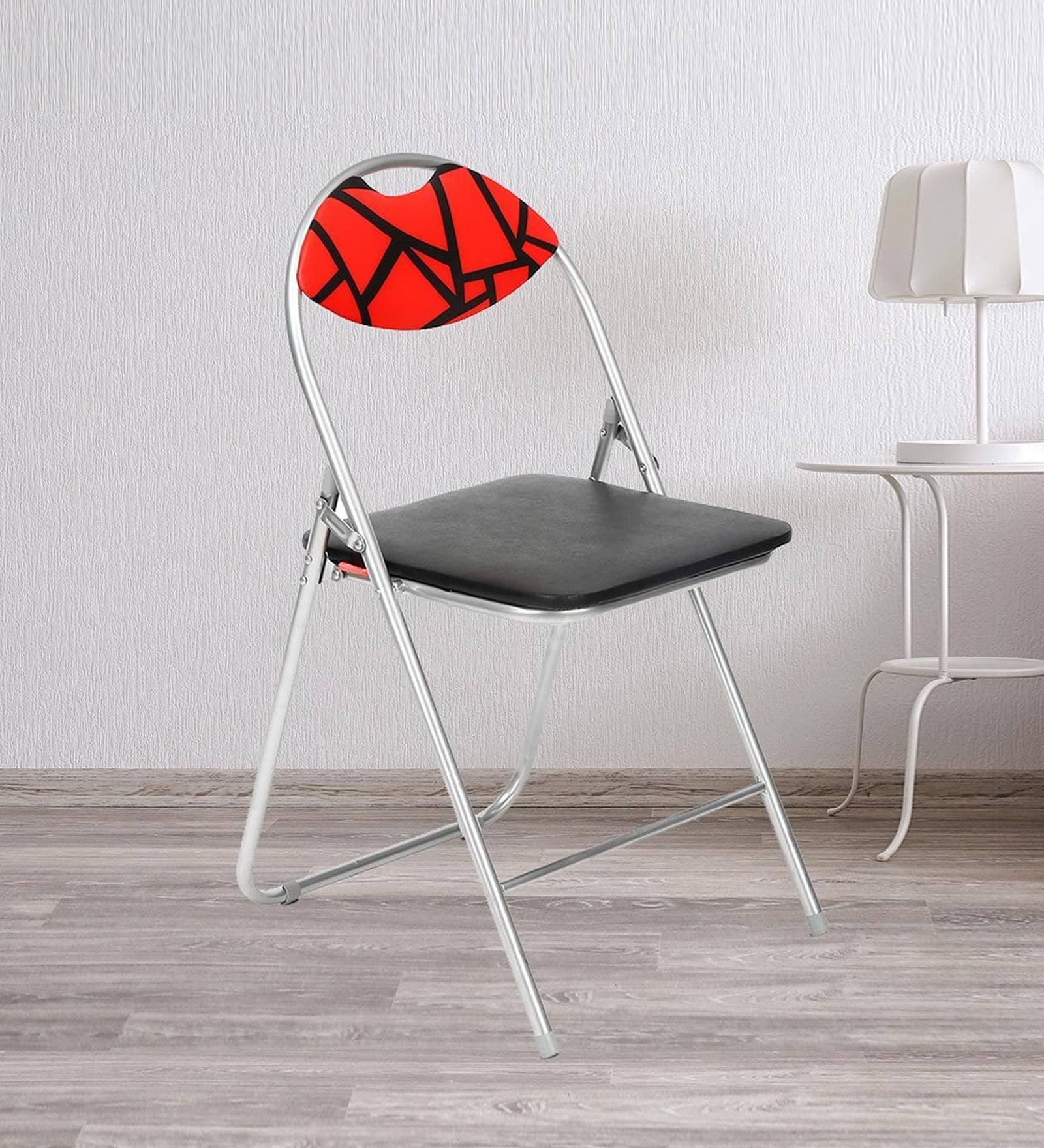 Buy Jax Foldable Chair in Red & Black Colour at 37 OFF by home