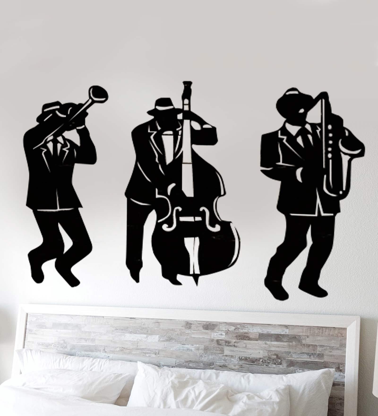 Buy Iron Musician Band Wall Art In Black By WallCentre Online