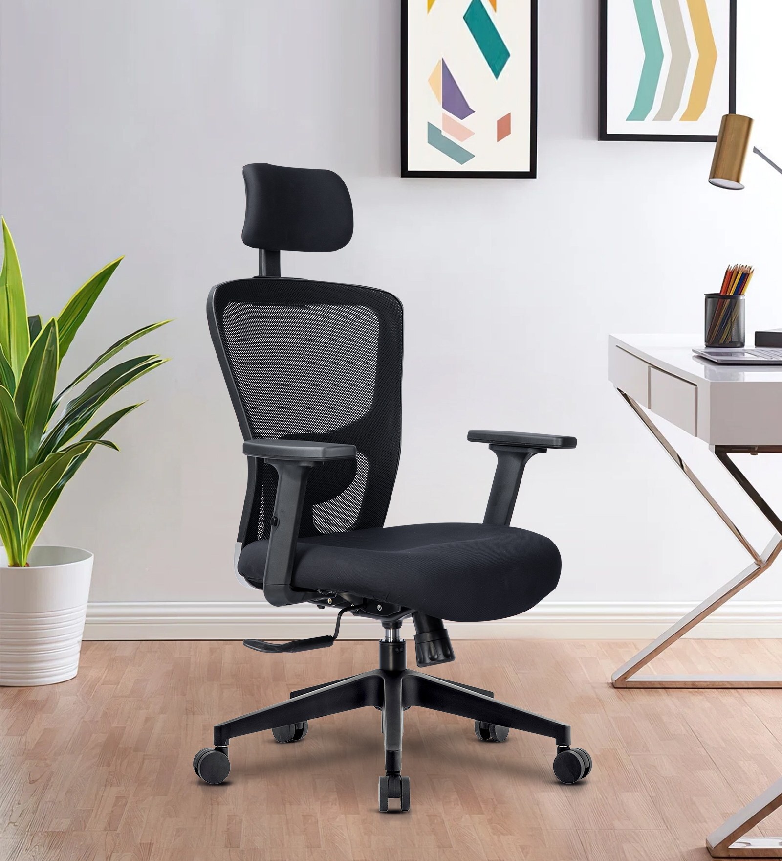 Jazz Breathable Mesh Ergonomic Chair In Black Colour Jazz Breathable Mesh Ergonomic Chair In Black Colour