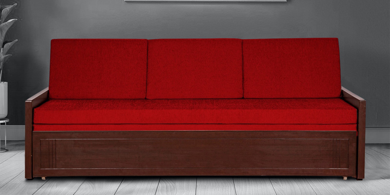 Jair Sofa cum Bed in Brown Colur Jair Sofa cum Bed in Brown Colur