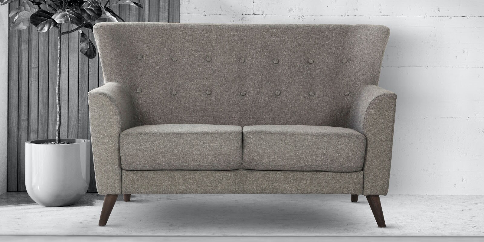 Jamaica 2 Seater Sofa In Grey Colour