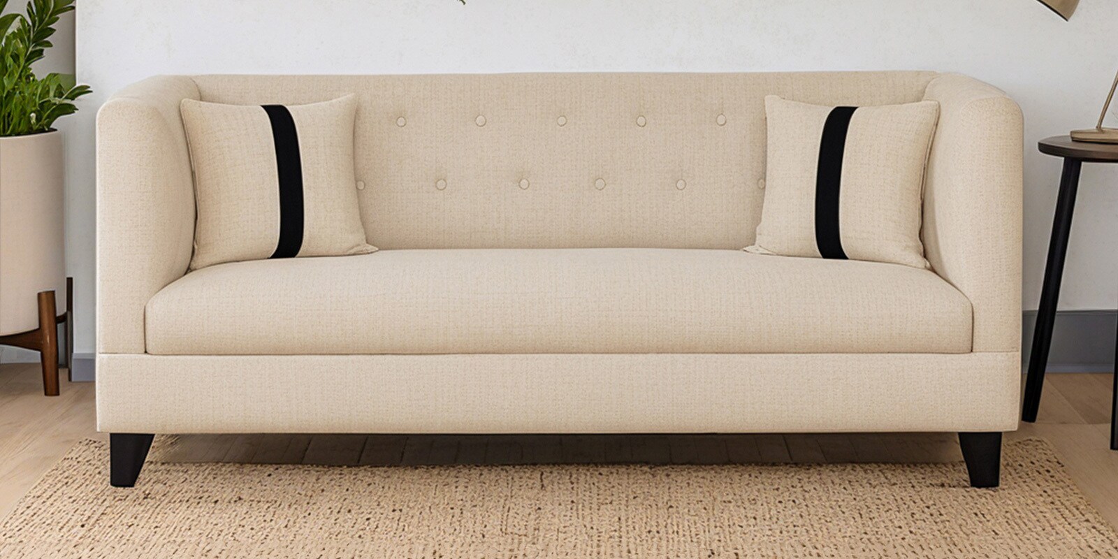 Jasper 3 Seater Sofa Creamy Cashmere Colour Jasper 3 Seater Sofa Creamy Cashmere Colour