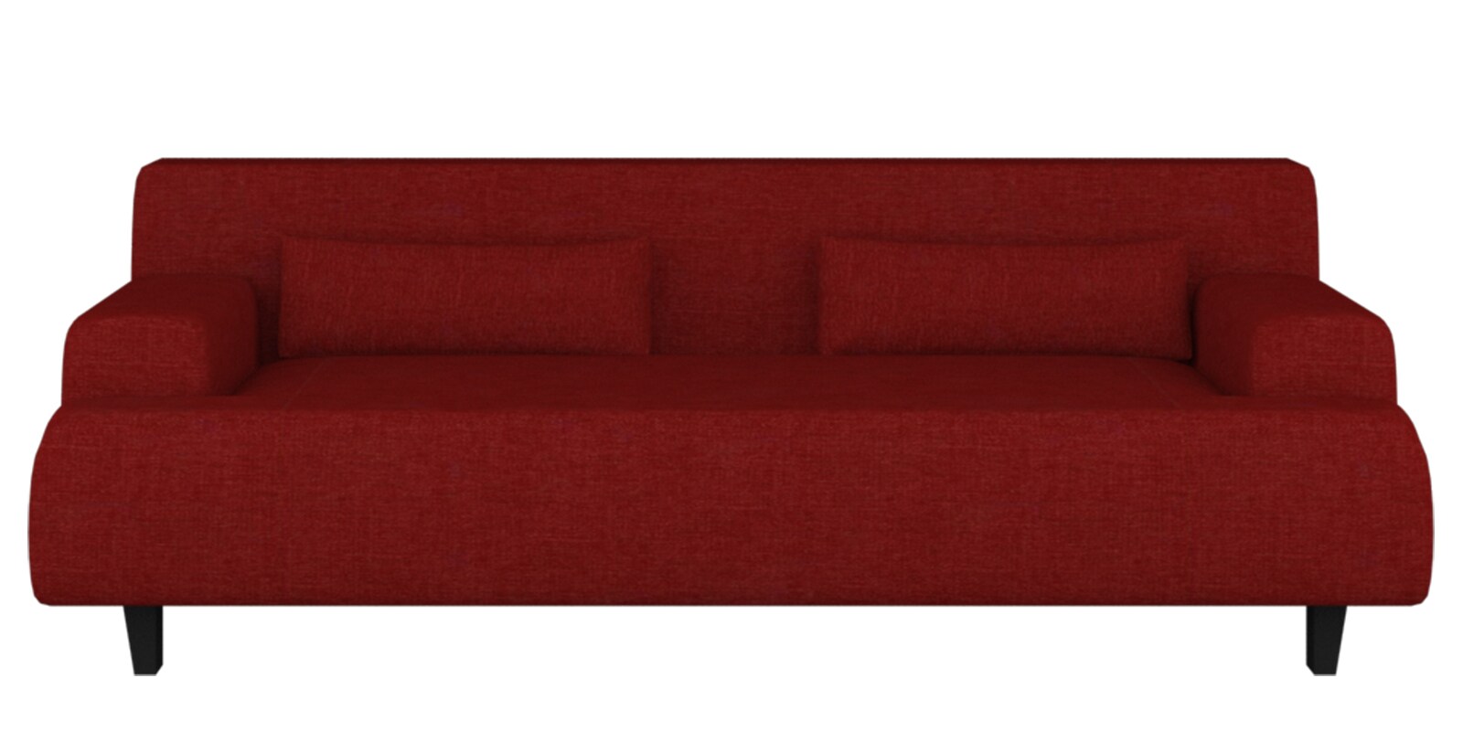 Buy Jay Fabric 3 Seater Sofa in Red Colour at 23 OFF by Varanda Woods
