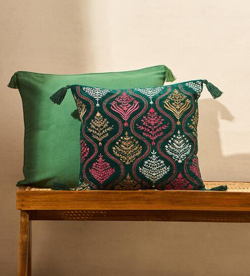 Jaal Cushion Cover, 16" | Palace Memoirs