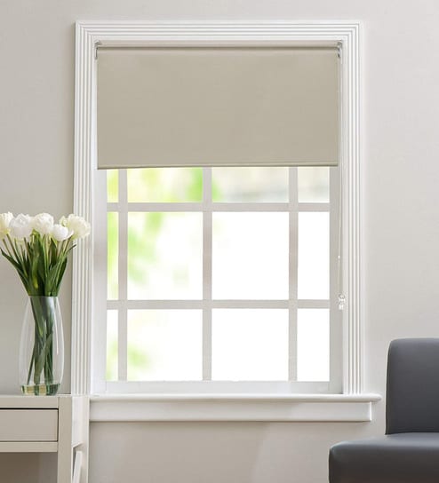 Jacquard Corded Blackout 84x37 Inches Roller Blind