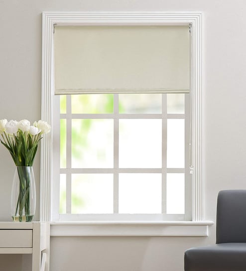 Jacquard Corded Blackout 84x59 Inches Roller Blind