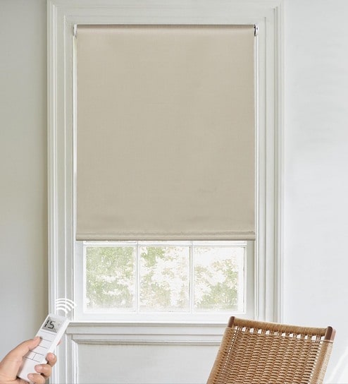Jacquard Corded Blackout 84x60 Inches Roller Blind