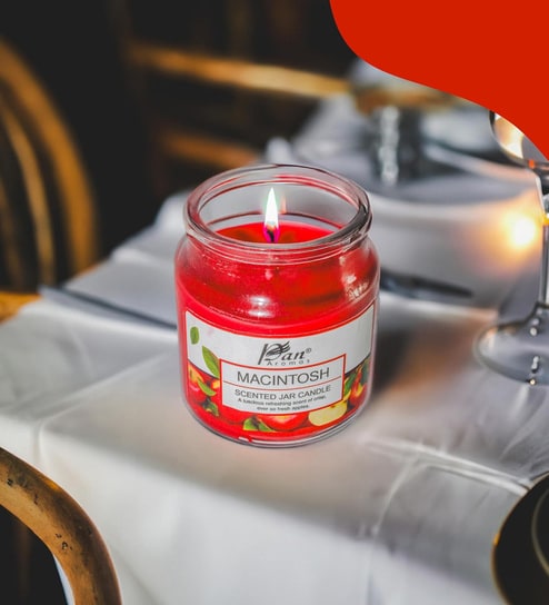 Jar Candle with Lid (Macintosh) - 85 gms