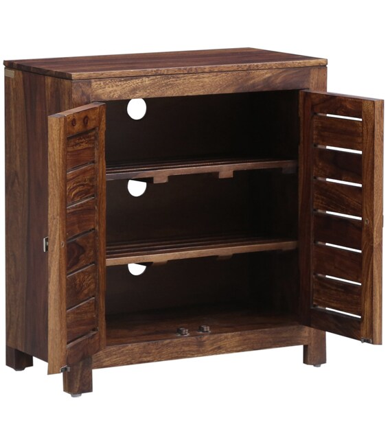 Buy Jaula Solid Wood Shoe in Provincial Teak Finish