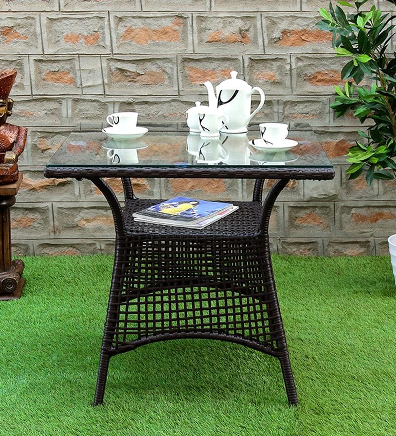 Buy Jacob Patio Table in Wenge Finish By Bohemiana Online Patio