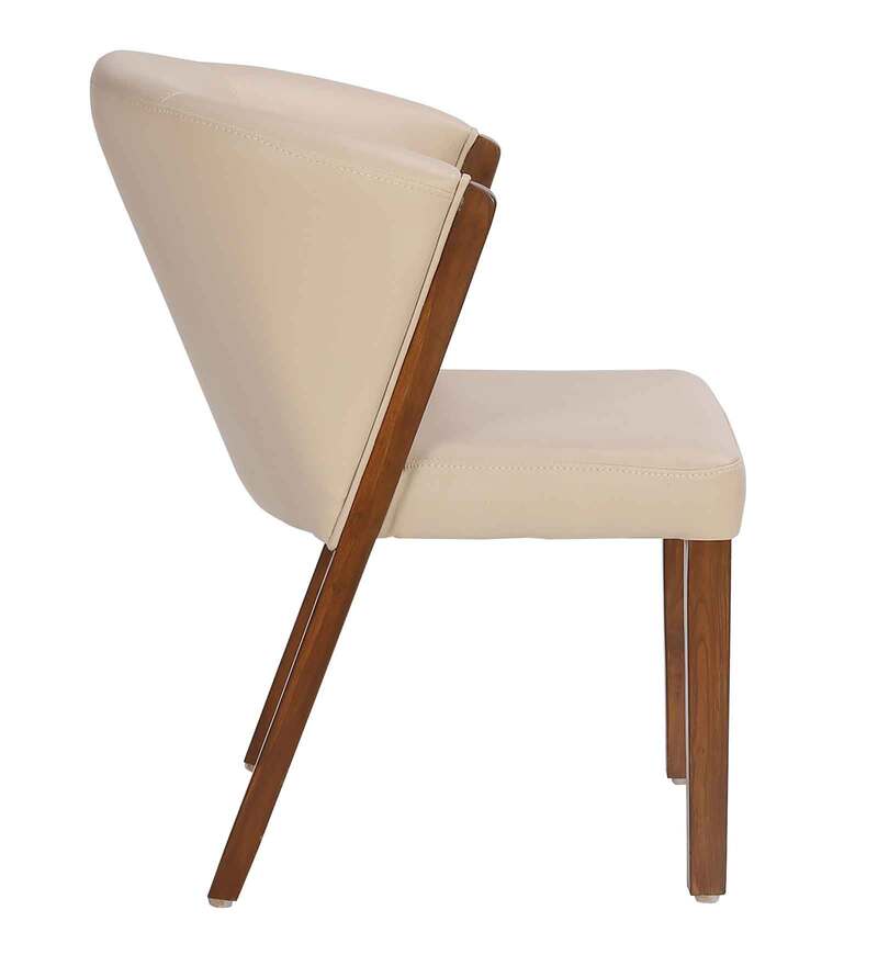 Buy Jamaica Dining Chair in Cream Colour by Decorative Online