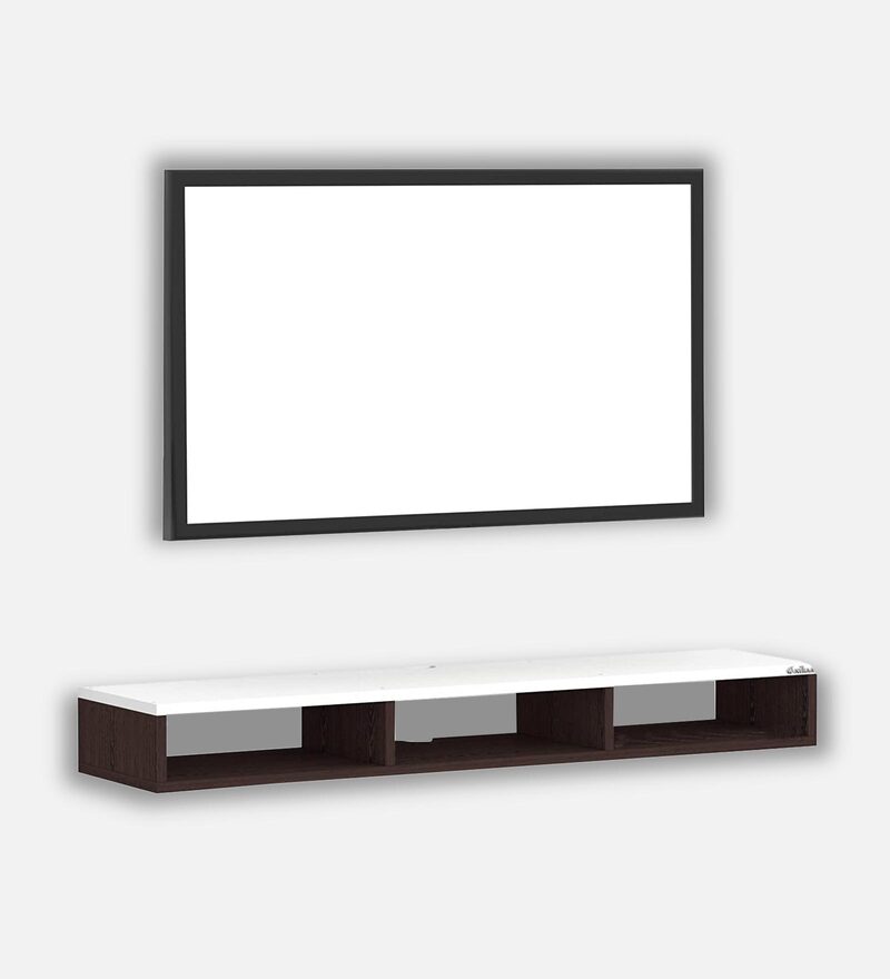 Buy James Wall Mount TV Shelf For TV's Upto 60\ in Wenge White Finish by Anikaa Online TV
