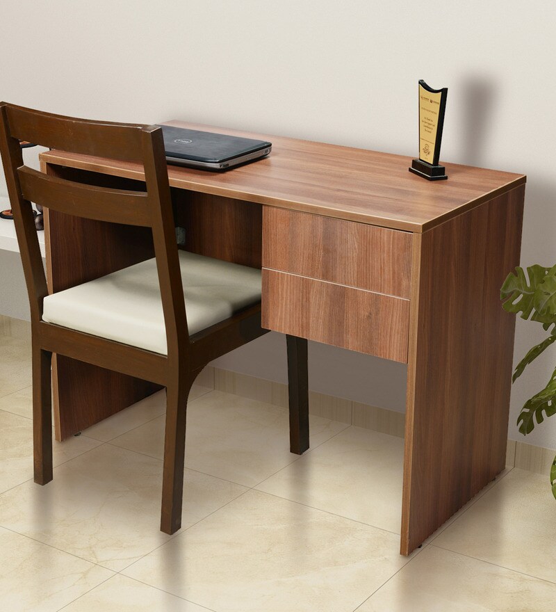 Buy Janeiro Study Table in Brown Finish by Addy Design Online - Modern ...