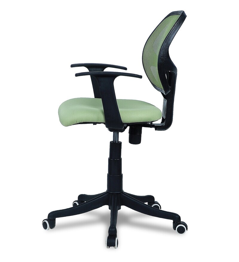 Buy Jazz Low Back Ergonomic Chair In Green Colour By Furniturstation