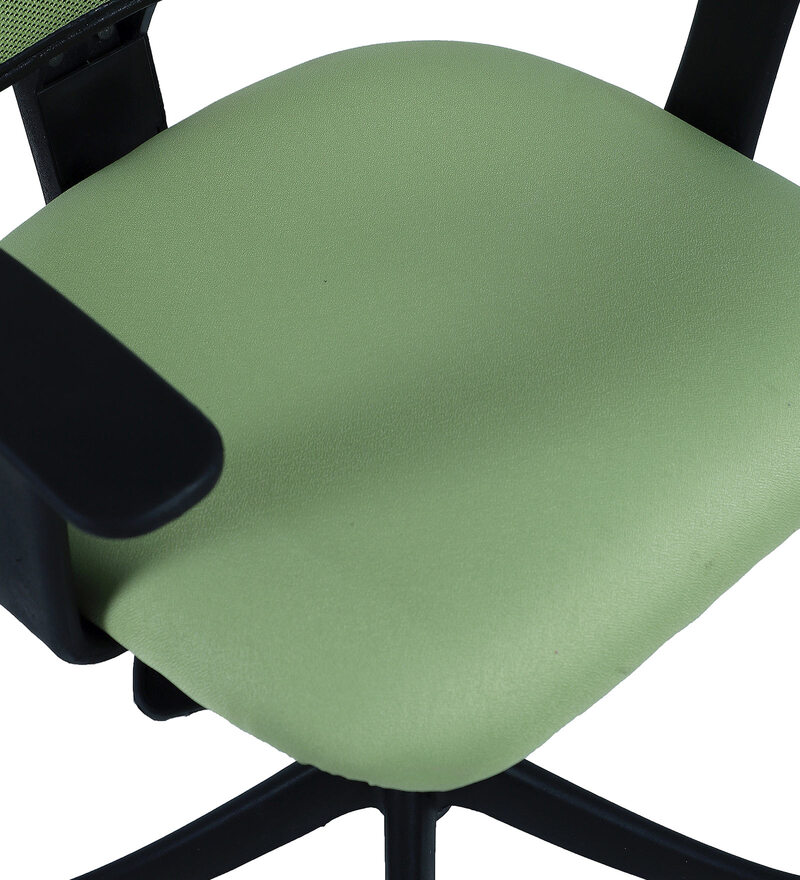 Buy Jazz Low Back Ergonomic Chair In Green Colour By Furniturstation
