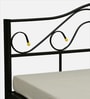 Jace Metal Queen Size Bed With Hydraulic Storage  In Black Colour