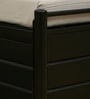 Jace Metal Queen Size Bed With Hydraulic Storage  In Black Colour