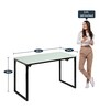 Jackie Writing Table in Glossy White Finish