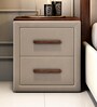 Jacklin Bed Side Table In Beige Finish