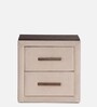 Jacklin Bed Side Table In Beige Finish