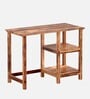 Jackson Writing Table In Natural Teak Finish