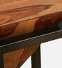 Jaco Sheesham Wood Metal Square Coffee Table in Scratch Resistant Provincial Teak Finish