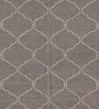 Grey Wool Trellis 5 x 8 Feet Hand Woven Carpet
