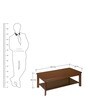 Jade Center Table in Walnut Finish
