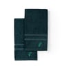 Jade Forest Bamboo and Cotton Solid 600 GSM Hand Towels Pack of 2