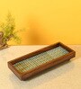 Jade Mosaic Brown  Wood & Ceramic Tile  Serving Tray