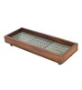 Jade Mosaic Brown  Wood & Ceramic Tile  Serving Tray