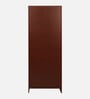 Jaguar 2 Door Wardrobe  In Sapeli & Frosty White Colour With Locker