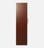 Jaguar 2 Door Wardrobe  In Sapeli & Frosty White Colour With Locker