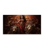 Jai Durga Maa Canvas Print  Stretched Frame Canvas Wall Painting   (48X24 Inch)