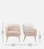 Jai Velvet Arm Chair In Gold Colour