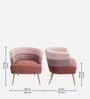 Jai Velvet Arm Chair In Multi Colour