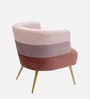 Jai Velvet Arm Chair In Multi Colour
