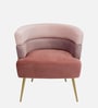 Jai Velvet Arm Chair In Multi Colour