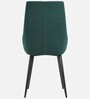 Jaikpa Velvet Fabric Dining Chair In Green Colour