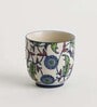 Jaipur Backyard 200ml White & Blue Ceramic Tea Cup