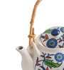 Jaipur Backyard 450ml White & Blue Ceramic Tea Pot