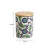 Jaipur Backyard Ceramic Storage Jar In Blue