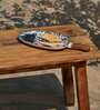 Jaipur Backyard White & Blue 15 Inch Ceramic Appetizer Platter