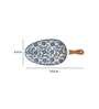 Jaipur Backyard White & Blue 15 Inch Ceramic Appetizer Platter
