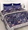 Jaipuri 100% Cotton 155TC Double Bedsheet with 2 Pillow Covers