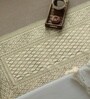 Jaipuri Handprinted Block Print Cotton 3x5 ft Rug Aqua Green Hand Block