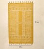 Jaipuri Handprinted Block Print Cotton 3x5 ft Rug Honey Mustard