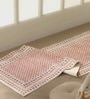Jaipuri Handprinted Block Print Cotton 3x5 ft Rug Maroon and Black