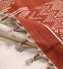 Jaipuri Handprinted Block Print Cotton 3x5 ft Rug Rust