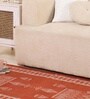 Jaipuri Handprinted Block Print Cotton 3x5 ft Rug Rust